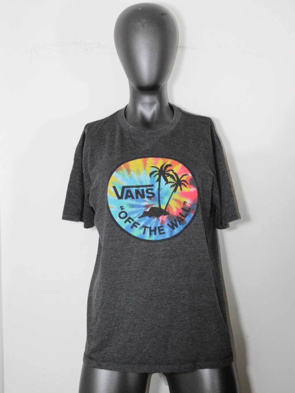 Vans "Off The Wall" tie-dye palm tree graphic t-shirt